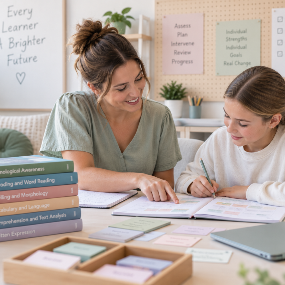 How is literacy intervention tailored to each child
